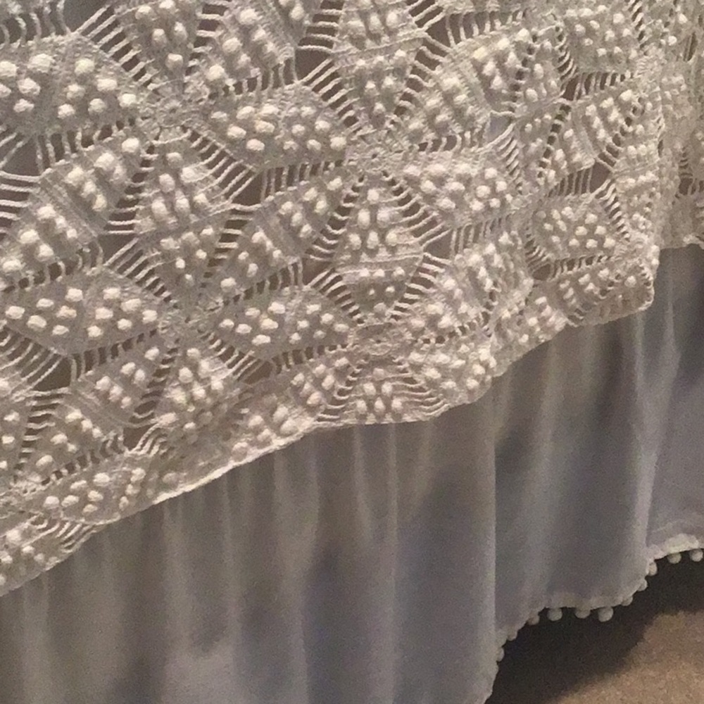 Vintage Hand Crochet Coverlet Spread - Picture 4 of 6
